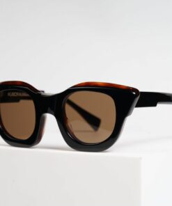 Kuboraum Glasses, Sunglasses Mask U10 Havana Black Shine
